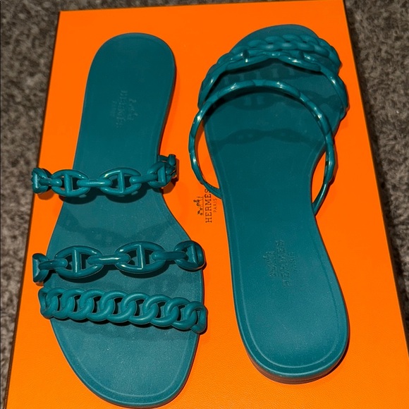 Hermes Green Rubber Rivage Chain Size 39 - Picture 4 of 4